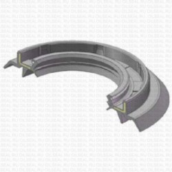 Сальник 40x62/78x8/14.8 TG459Y NBR 70-C-C WLK