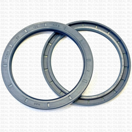 Сальник 80x100x7/7.5 TCN11 NBR 80-K01B-T2-T NAK