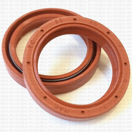 Сальник 30x40x7 TC VMQ 80-R01-C-C NAK
